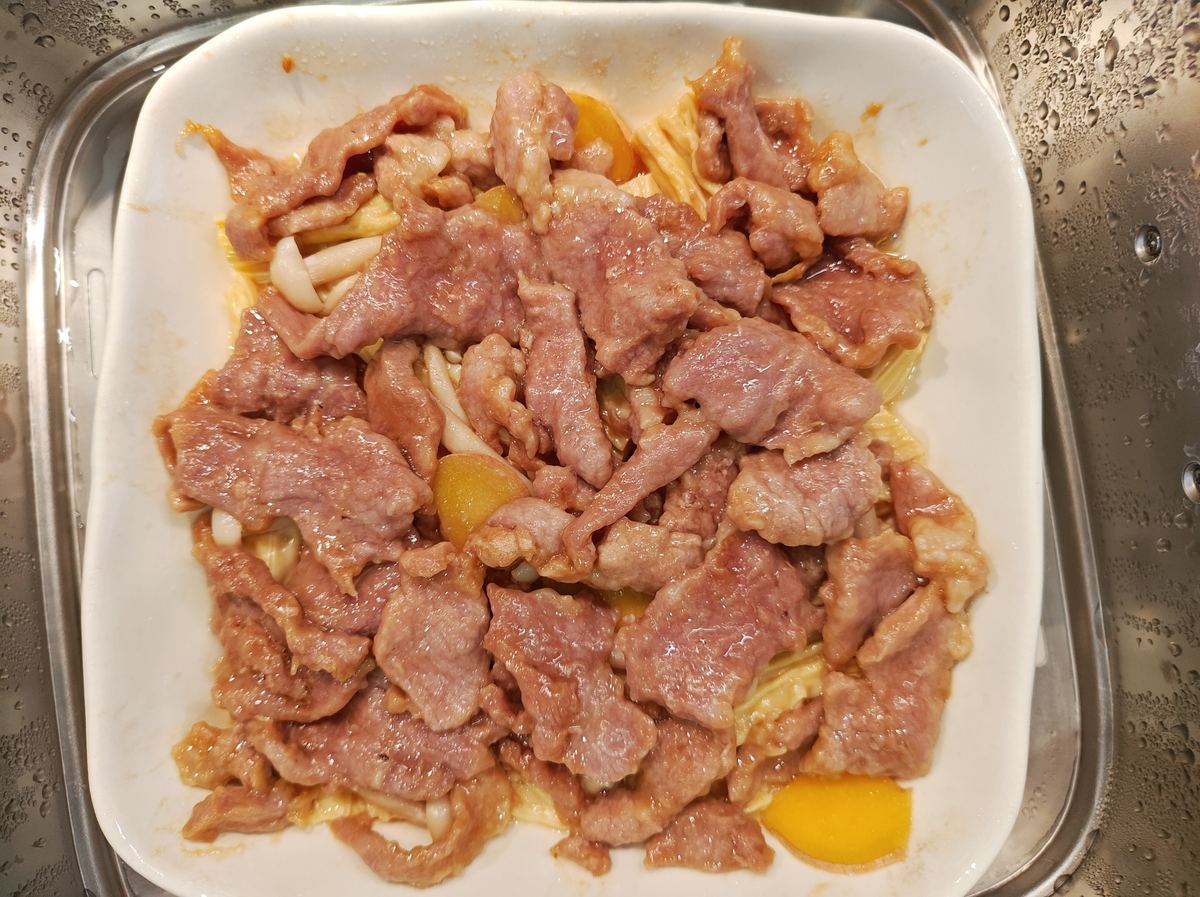 腐竹蒸肉